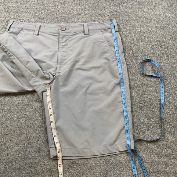 Under Armour Shorts Mens 36 Grey Leaderboard Flat Front Performance Chino Golf - Picture 5 of 11